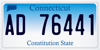 CT license plate AD76441