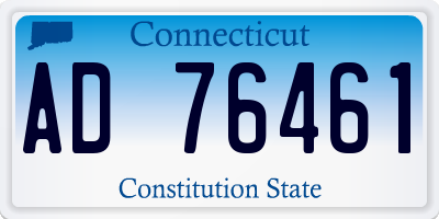 CT license plate AD76461