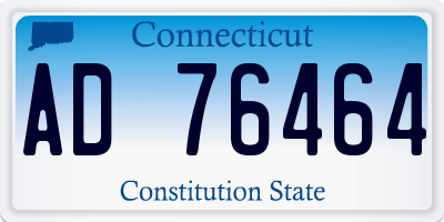 CT license plate AD76464