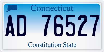 CT license plate AD76527