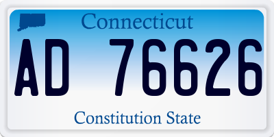CT license plate AD76626
