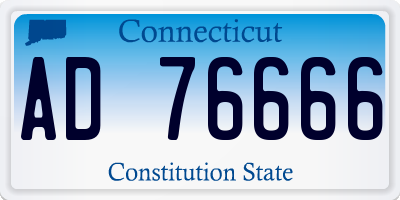 CT license plate AD76666