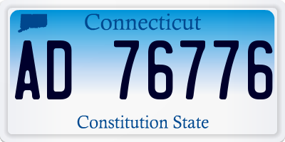 CT license plate AD76776