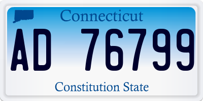 CT license plate AD76799