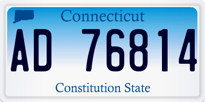 CT license plate AD76814