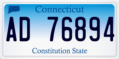 CT license plate AD76894