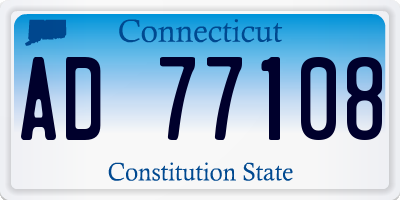 CT license plate AD77108