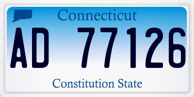 CT license plate AD77126