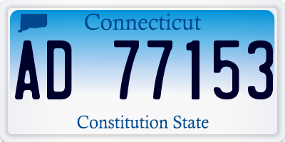 CT license plate AD77153