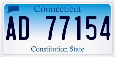 CT license plate AD77154