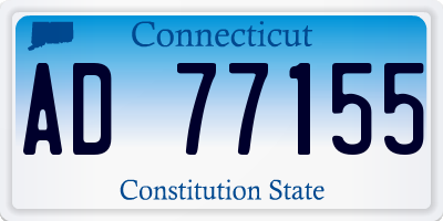CT license plate AD77155