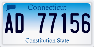 CT license plate AD77156
