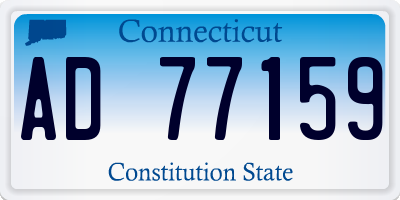 CT license plate AD77159