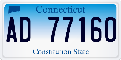 CT license plate AD77160