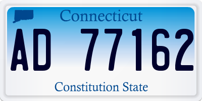 CT license plate AD77162