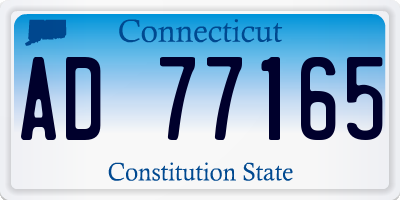 CT license plate AD77165