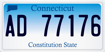 CT license plate AD77176
