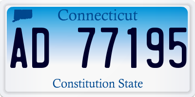 CT license plate AD77195