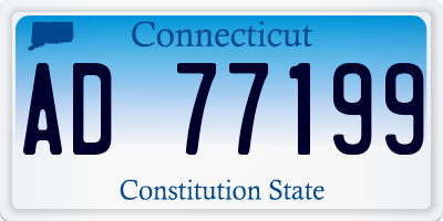 CT license plate AD77199