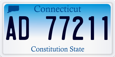 CT license plate AD77211