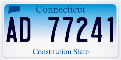 CT license plate AD77241