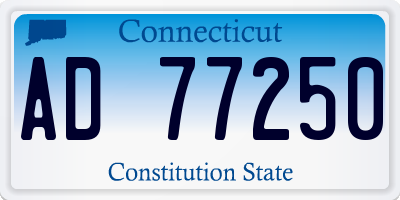 CT license plate AD77250