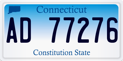 CT license plate AD77276