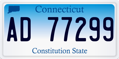 CT license plate AD77299