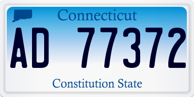 CT license plate AD77372