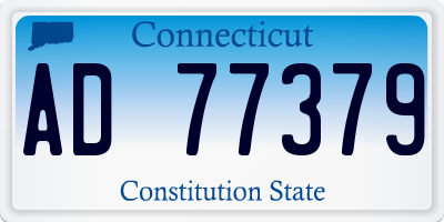 CT license plate AD77379