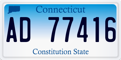 CT license plate AD77416