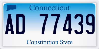 CT license plate AD77439