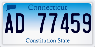 CT license plate AD77459