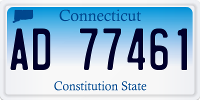 CT license plate AD77461