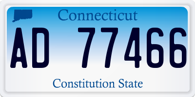 CT license plate AD77466