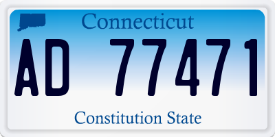CT license plate AD77471