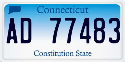 CT license plate AD77483