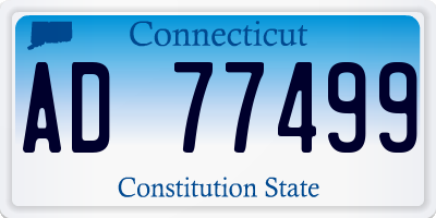 CT license plate AD77499