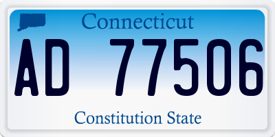 CT license plate AD77506