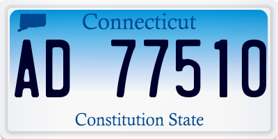 CT license plate AD77510