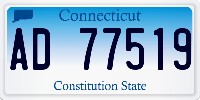 CT license plate AD77519
