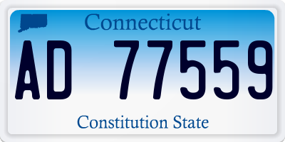 CT license plate AD77559