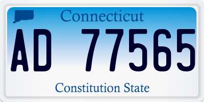 CT license plate AD77565