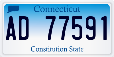 CT license plate AD77591