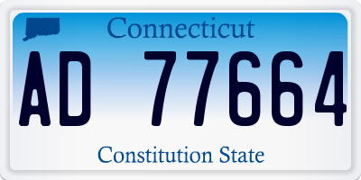 CT license plate AD77664