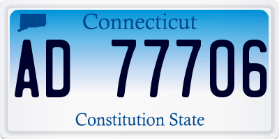 CT license plate AD77706
