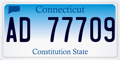 CT license plate AD77709