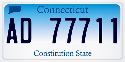 CT license plate AD77711