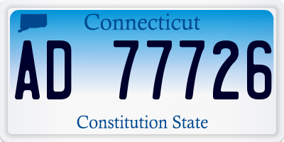 CT license plate AD77726