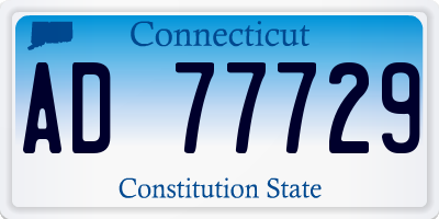 CT license plate AD77729